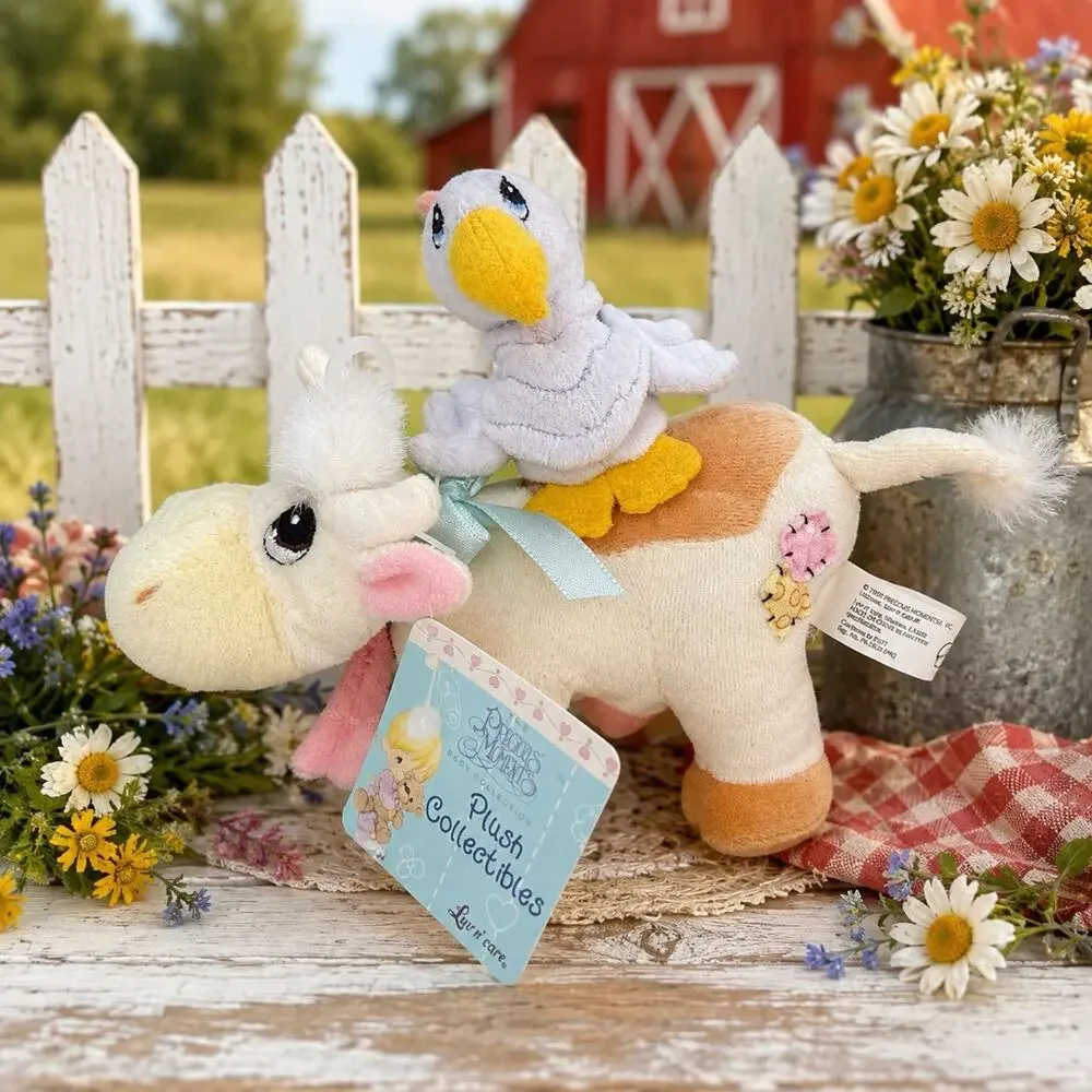 1999 Precious Moments Plush Cow Goose Luv N Care Baby Collection NWT Tag